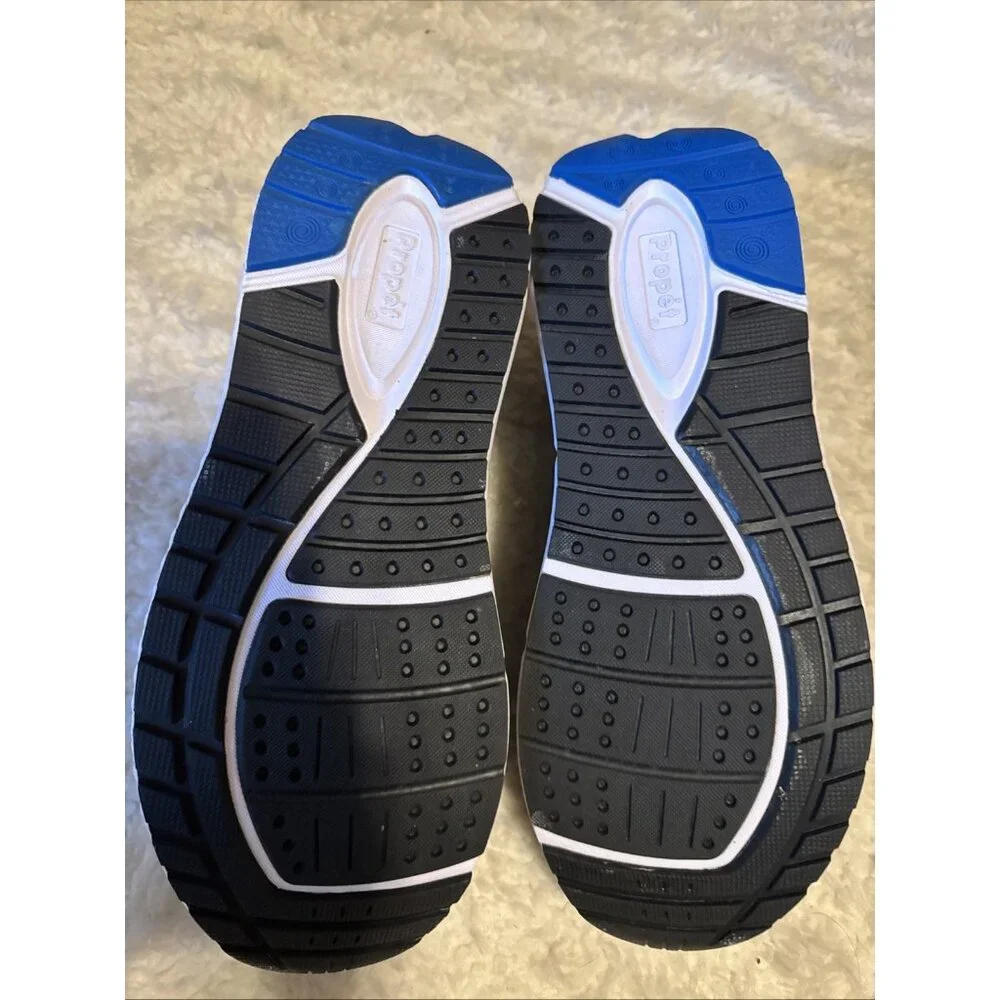 Propet Mens Sz 10.5W Ultra Black & Blue Sneakers Athletic Shoe NEW $130